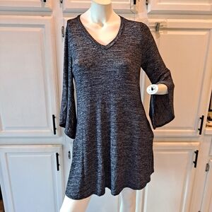 Chic Navy V-Neck Tunic